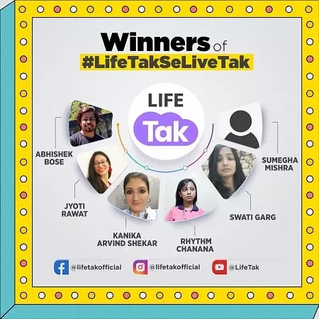 rhythm chanana winner of life tak contest