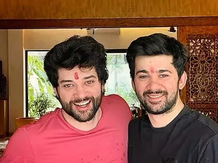 karan deol with brother rajveer deol