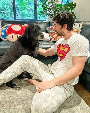 karan deol with his pet dog