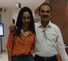 samanta dhulipala with father venugopala rao dhulipala