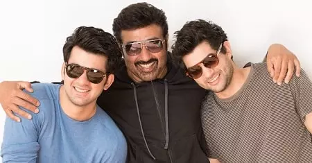 sunny deol with his sons karan deol and rajveer deol