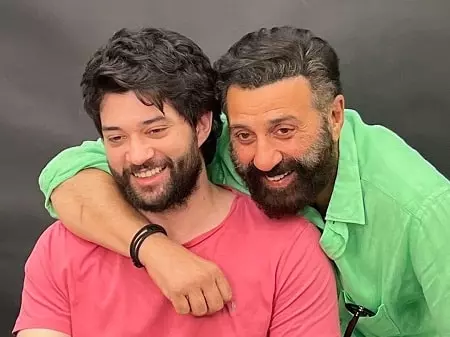 sunny deol with son rajveer deol