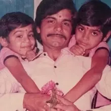 happy ranajit with his father