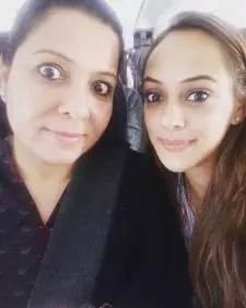 hazel keech with mother-in-law shabnam singh