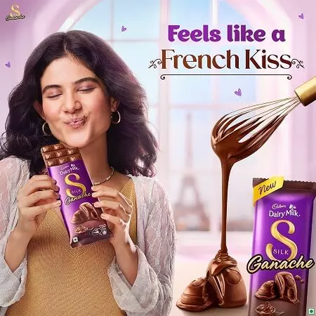 shreya pujari in cadbury dairy milk silk ad
