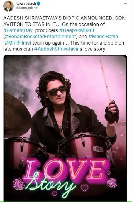 aadesh shrivastava biopic love story starring avitesh