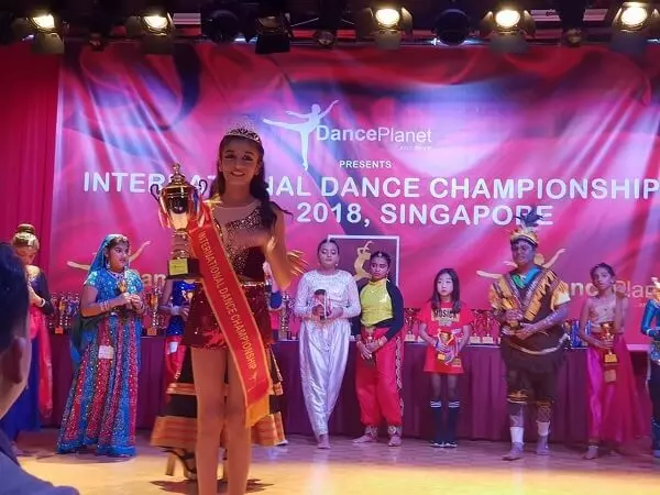 aadhya anand winner international dance championship singapore 2018