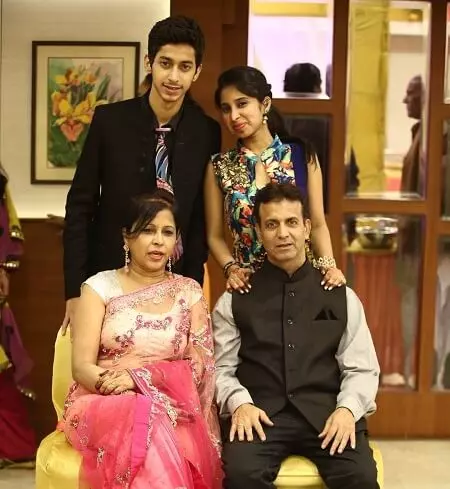 family picture of mihir ahuja