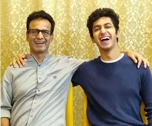 mihir ahuja with his father