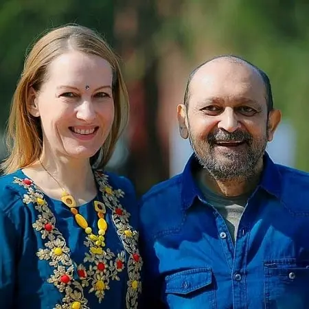 suzanne bernert with husband akhil mishra