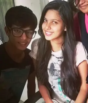 alice kaushik with her brother