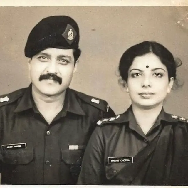 ashok chopra and madhu chopra in army days