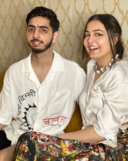 malika kaliraman with brother rajveer kaliraman