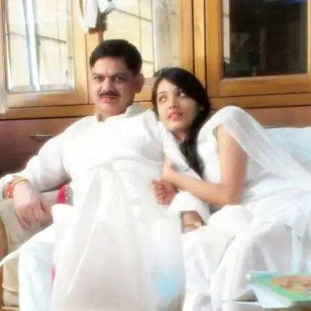medha shankar with father abhay shankar