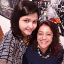 mitali handa with aunt reena chopra