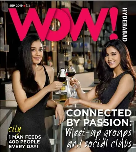 andleeb zaidi on the cover page of wow magazine