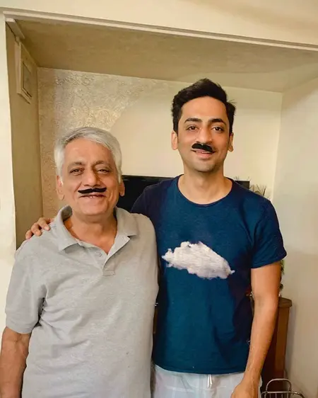 anil grover with his father