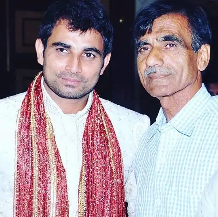 Mohammed Shami with father Tousif Ali Ahmed