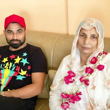 Mohammed Shami with mother Anjuman Ara Begum