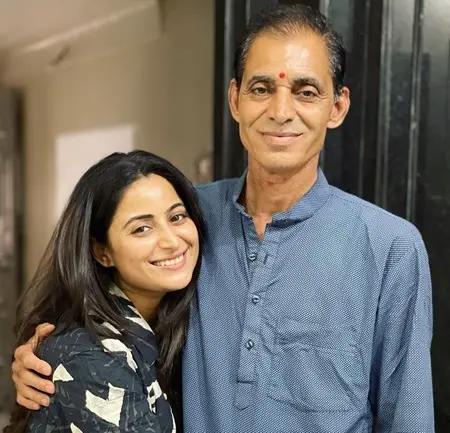 aishwarya sharma with father arvind sharma