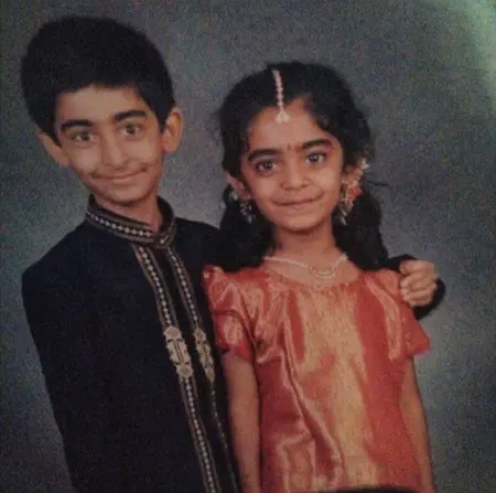 childhood picture of meghalekha kacharla with her brother