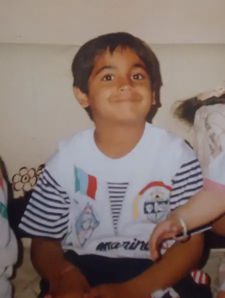 childhood picture of utkarsh kohli