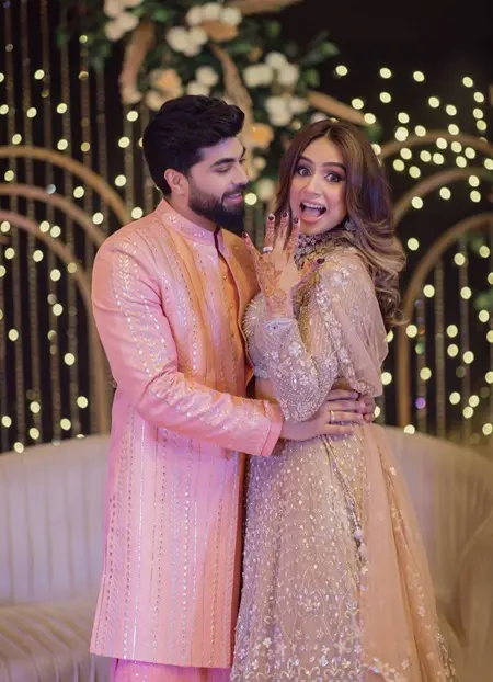 engagement picture of sakshi pant and ankit chaudhary