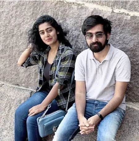 meghalekha kacharla with her brother