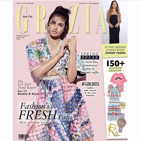 namrata sheth on cover page of grazia magazine