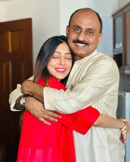 sanskruti patel with father jayeshbhai patel