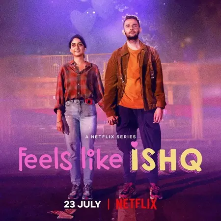 Skand Thakur and Tanya Maniktala in a poster of Feels Like Ishq