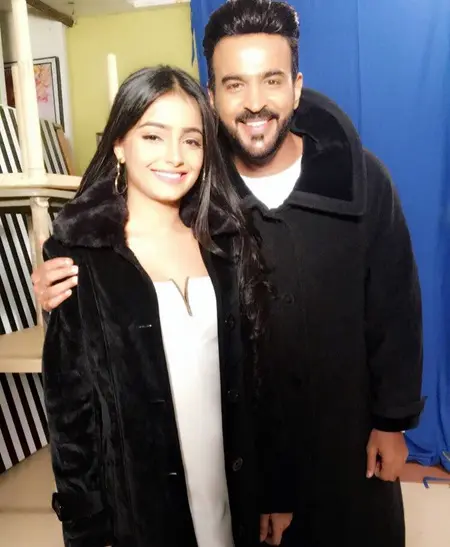 Veronica Talreja with her onscreen father Mithil Jain in Ye Hai Mohabatein