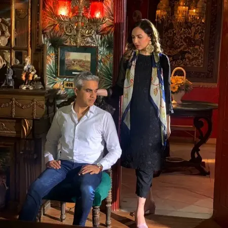 Zarmeena Ikram with Omair Rana in a still from Ishq Murshid