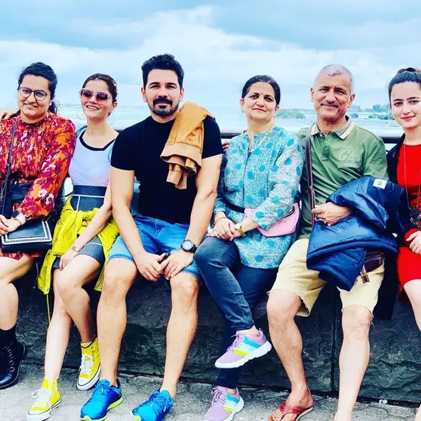 family picture of rubina dilaik