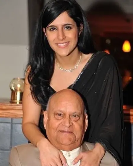krystle kaul with her grandfather