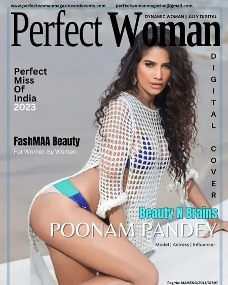 poonam pandey on the cover of perfect woman