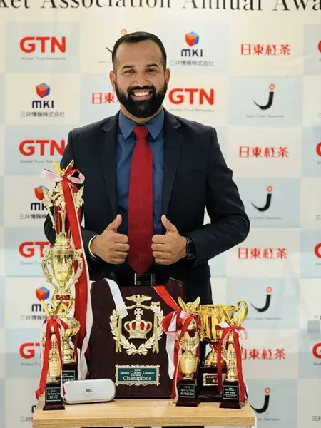 sabaorish ravichandran with his awards