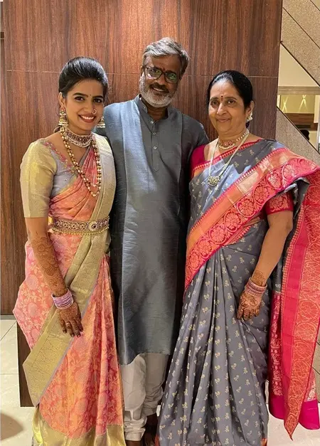 Sri Gouri Priya with her parents