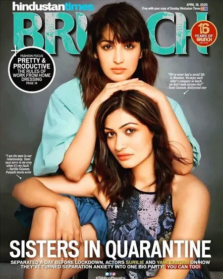 yami gautam and surilie gautam on ht brunch cover