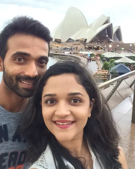 ajinkya rahane with wife radhika dhopavkar