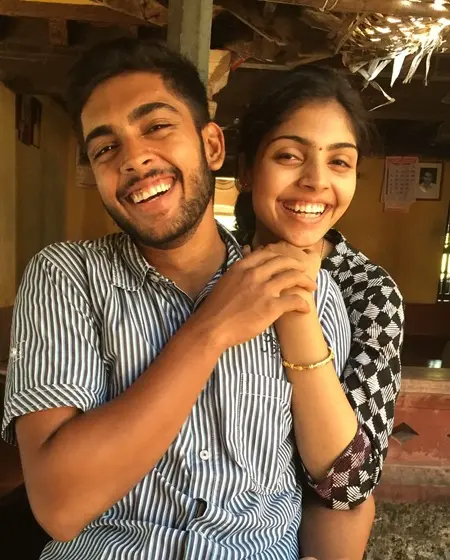 divita rai with brother daivik rai