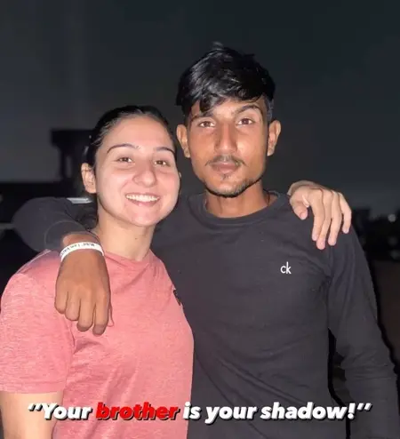 judoka priya sharma with her brother