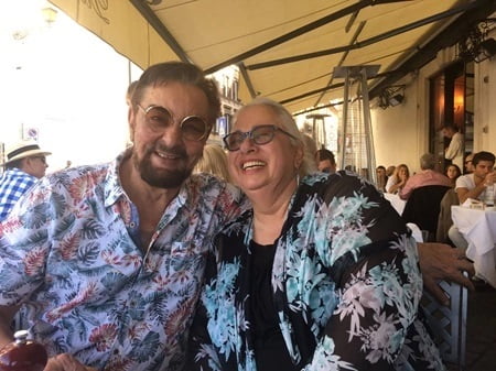 kabir bedi with sister gulhima bedi