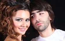 Oksana Rasulova with ex-husband Elşad Xose