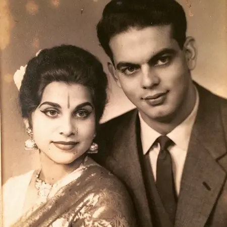 Ranga Bedi with wife Umi Bedi in young days