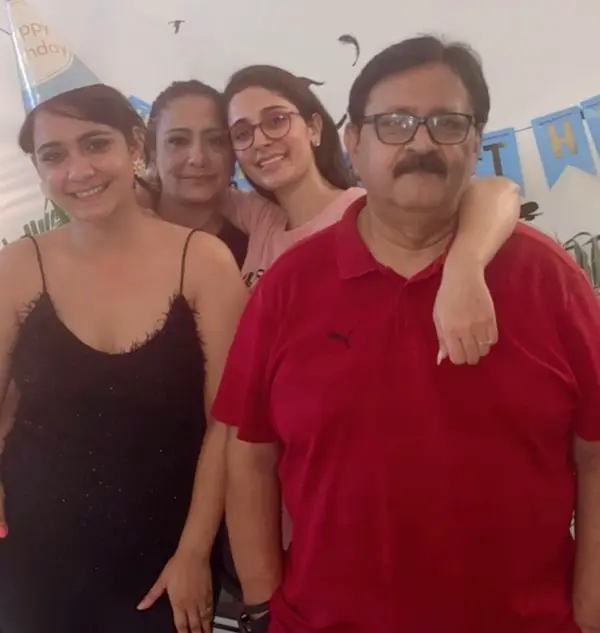 Alankrita Sahai with her family