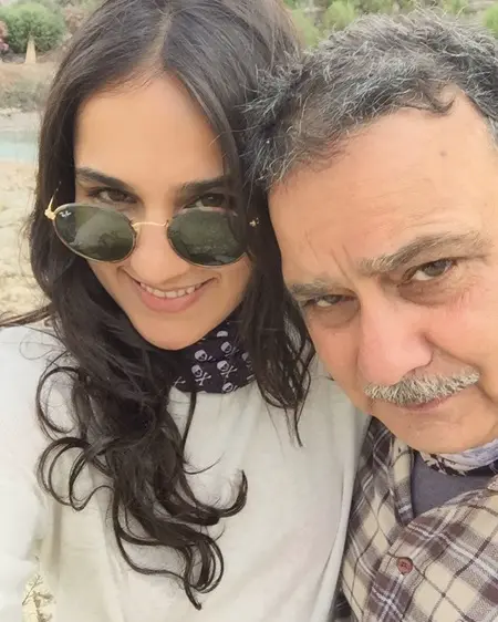 angira dhar with father satish dhar