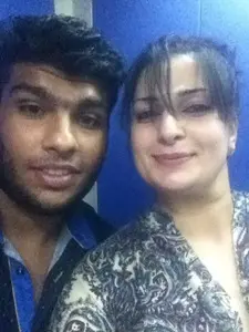 sonika kaliraman with hanumante kaliraman