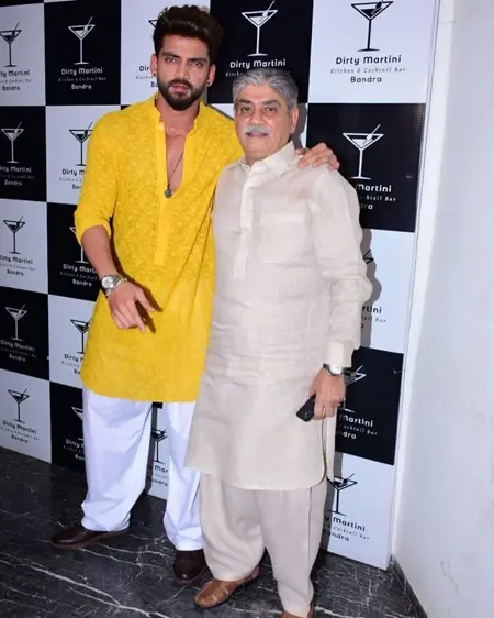 zaheer iqbal with father iqbal ratansi