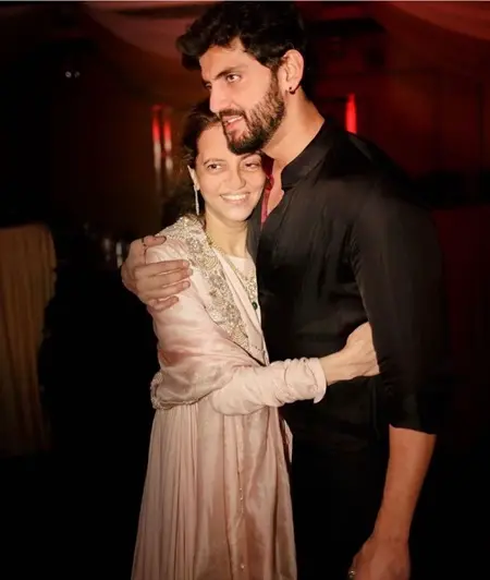 zaheer iqbal with his mother